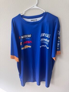 NASCAR Garage 56 Blue Short-Sleeve Logo Tee - Men's